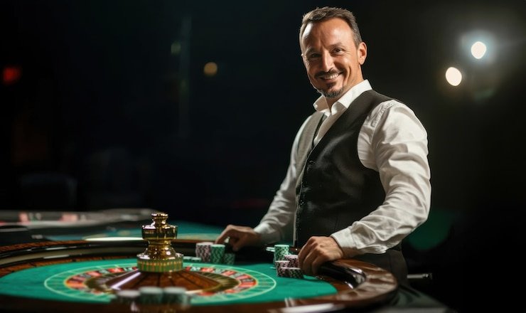 Dealer hosting a Teen Patti table at sultan33 login with players seated